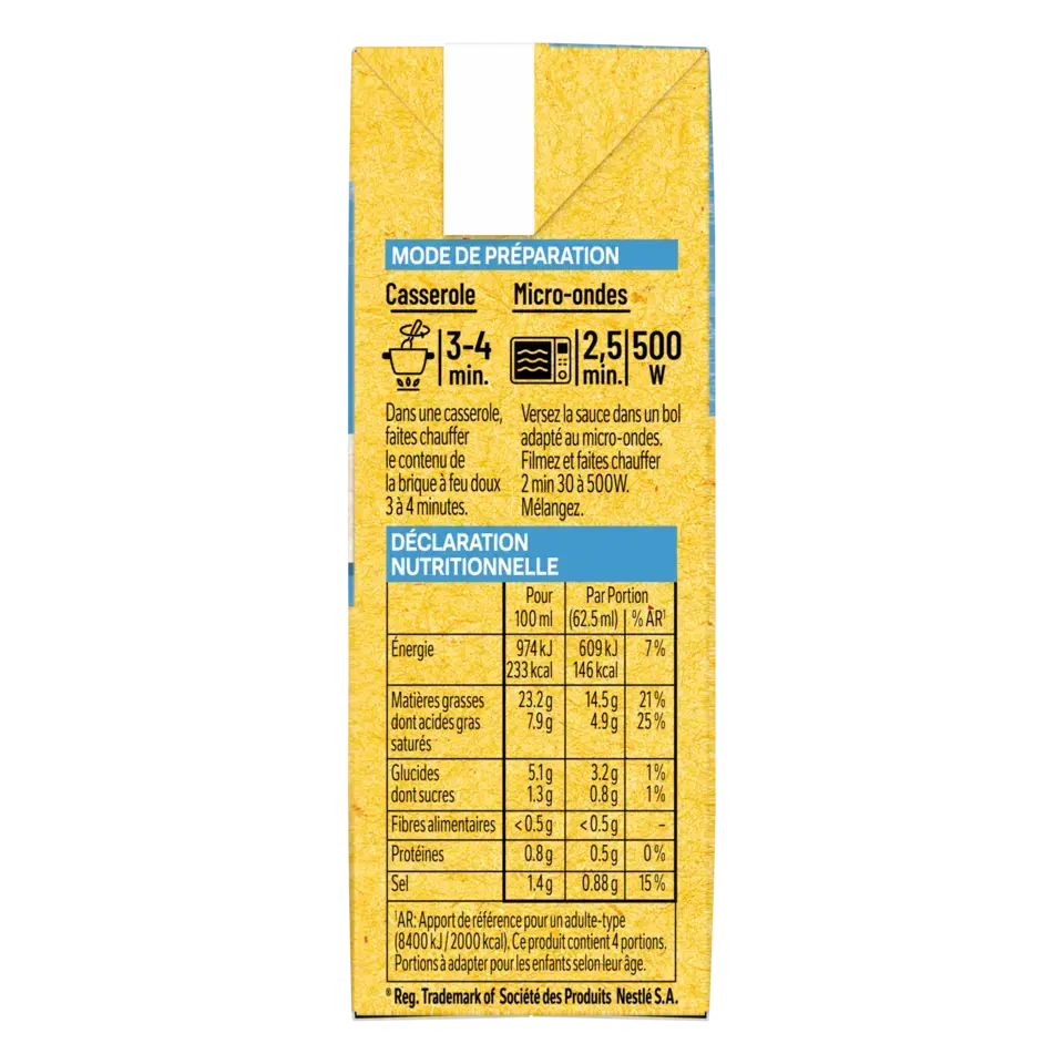 MAGGI MA SAUCE FINE Hollandaise Tetra 12x250ml FR