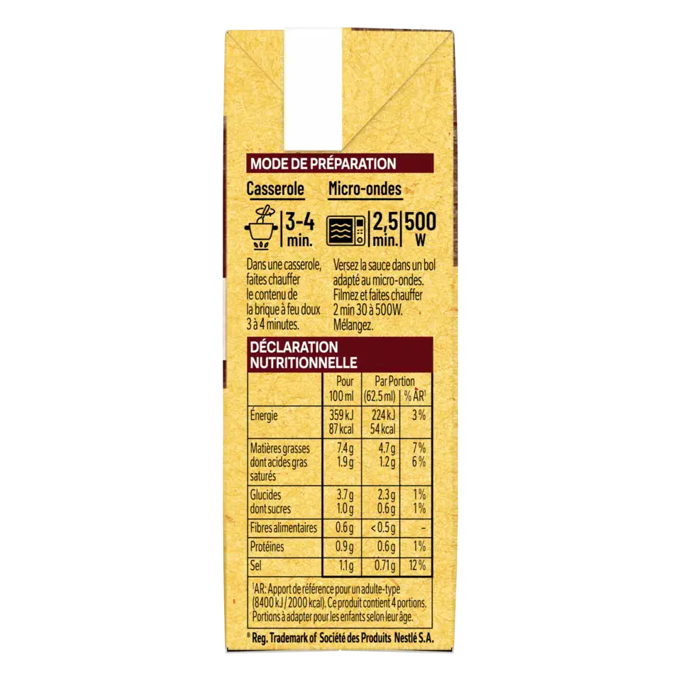 MAGGI MA SAUCE FINE Mushroom Tetra 12x250ml FR