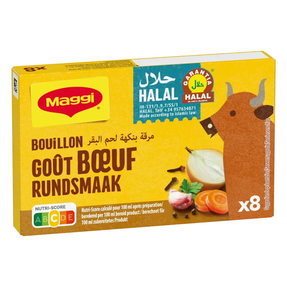 MAGGI Beef Bouillon Halal Box 8x9g FR