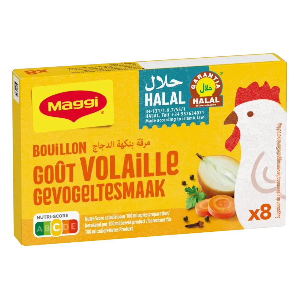MAGGI Poultry Bouillon Halal Box 8x9g FR