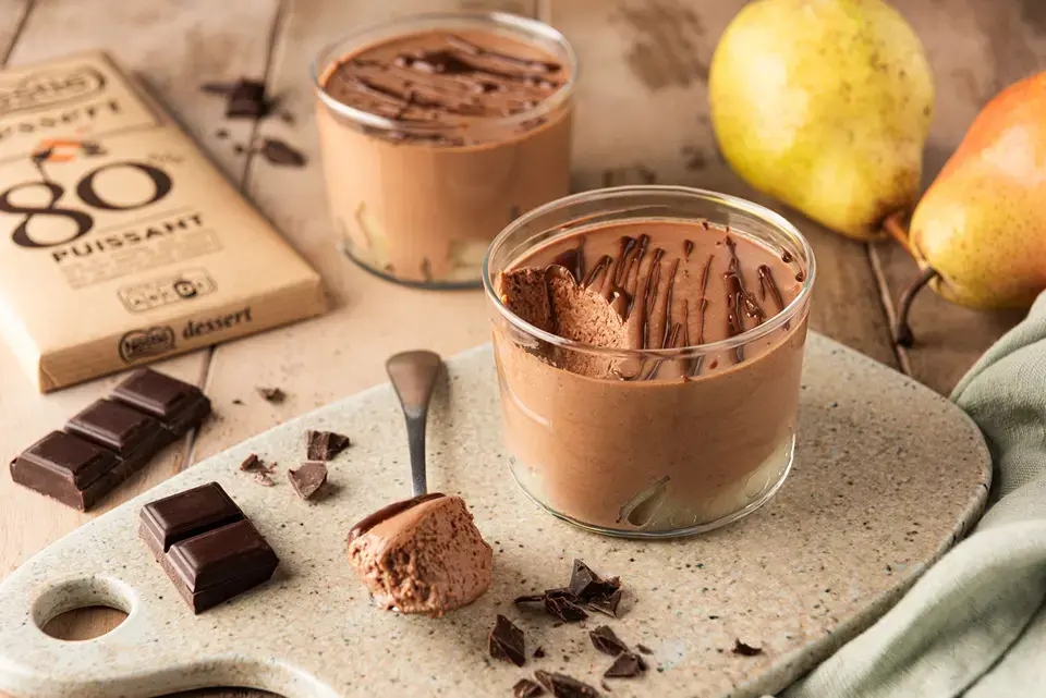 DESSERT Crunchy 80% Chocolate Mousse Recipe FR