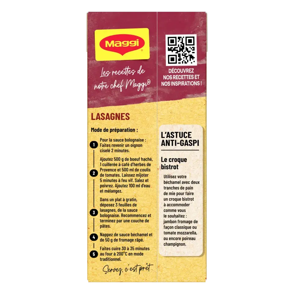 MAGGI MA SAUCE FINE Bechamel Plain Tetra 12x350ml FR