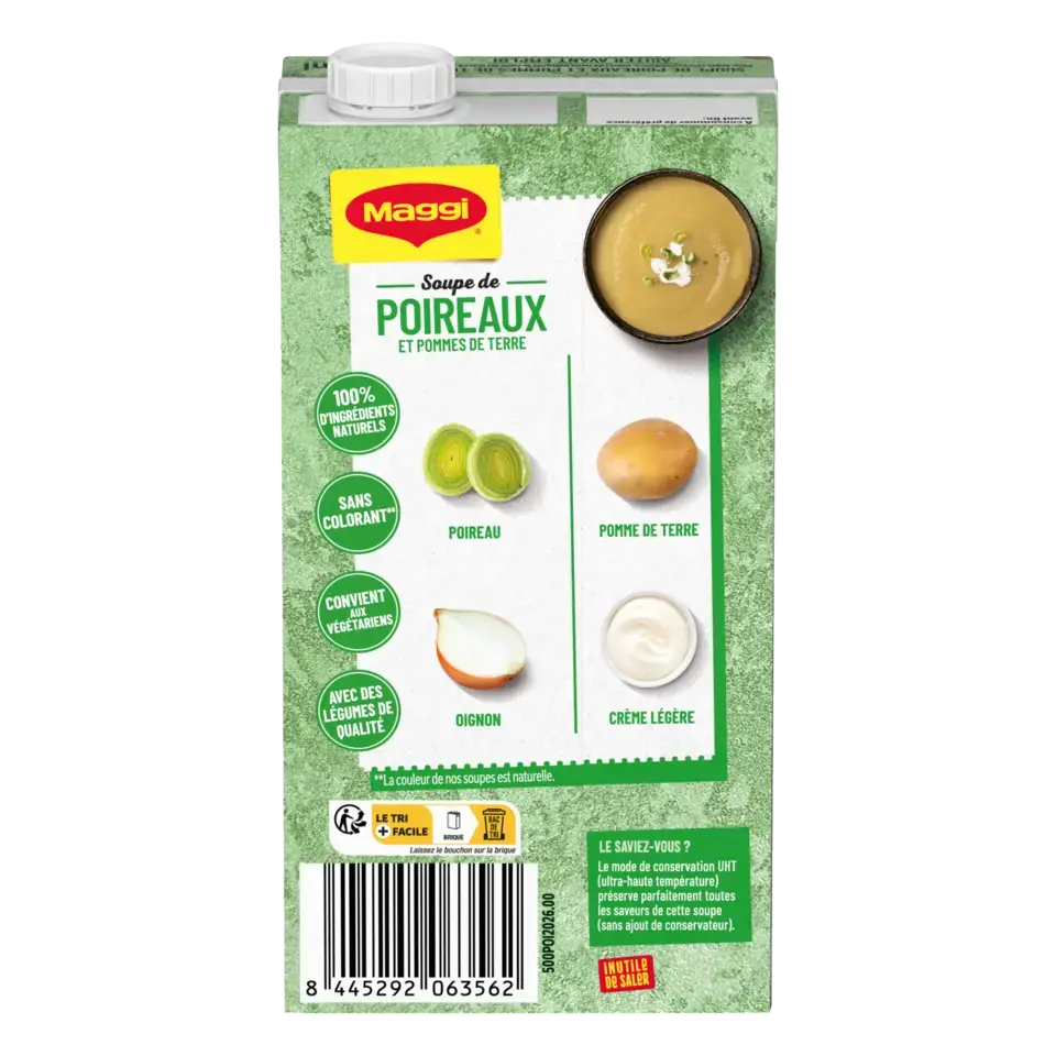 MAGGI Liquid Soup Leek Brick 12x500ml FR