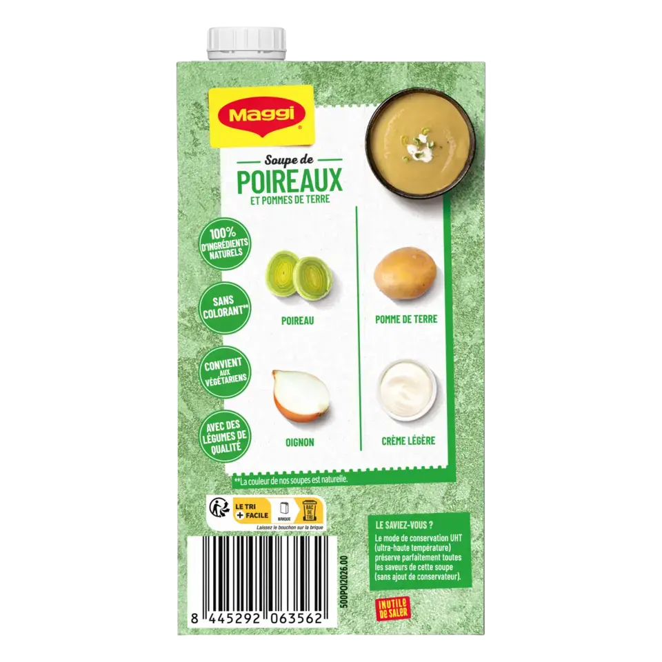 MAGGI Liquid Soup Leek Brick 12x500ml FR
