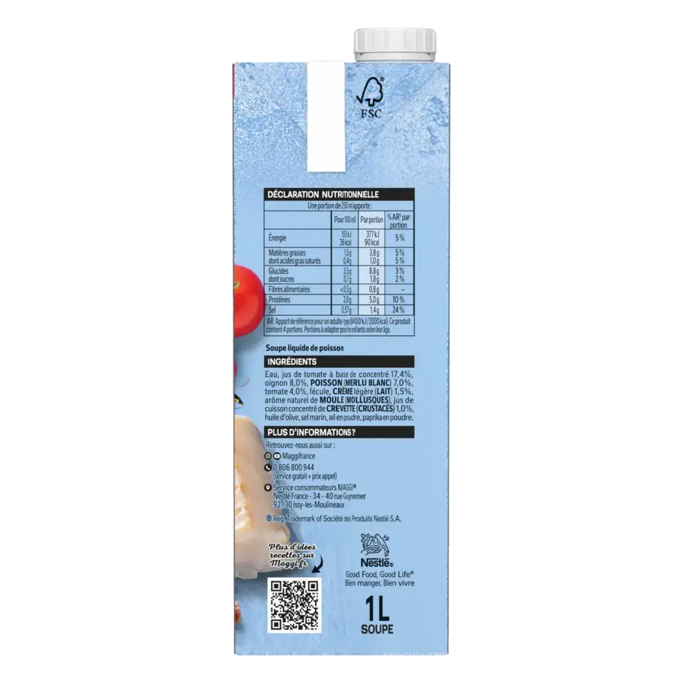 MAGGI Liquid Soup Fish Tetra 6x1L FR