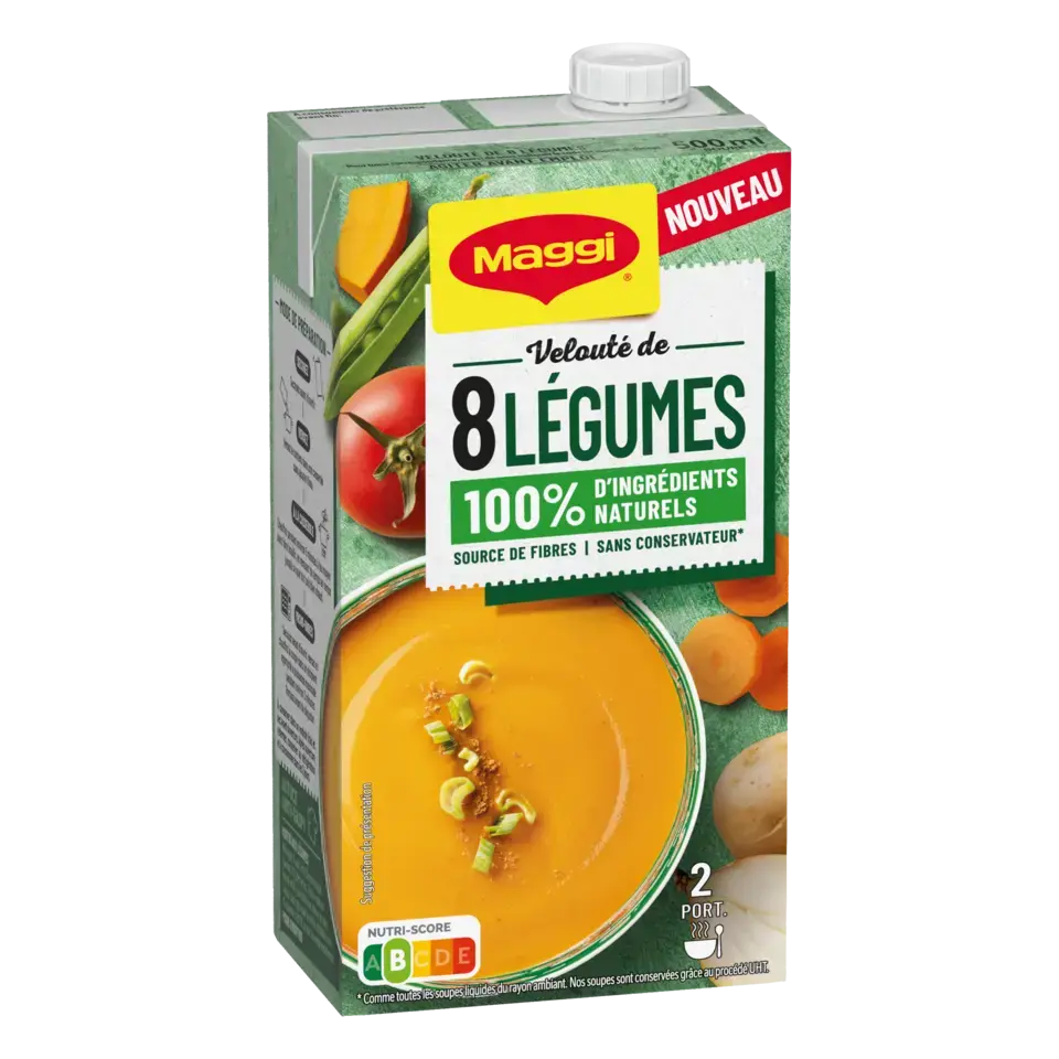 MAGGI Liquid Soup 8 Vegetable Brick 12x500ml FR