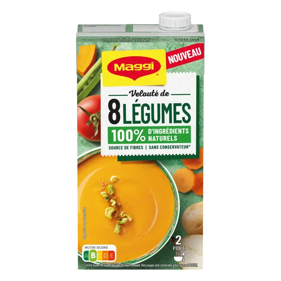 MAGGI Liquid Soup 8 Vegetable Brick 12x500ml FR