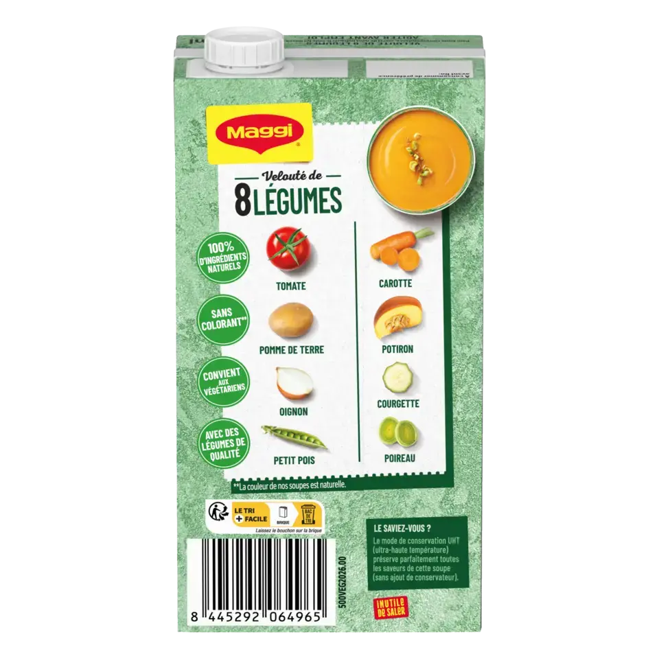 MAGGI Liquid Soup 8 Vegetable Brick 12x500ml FR