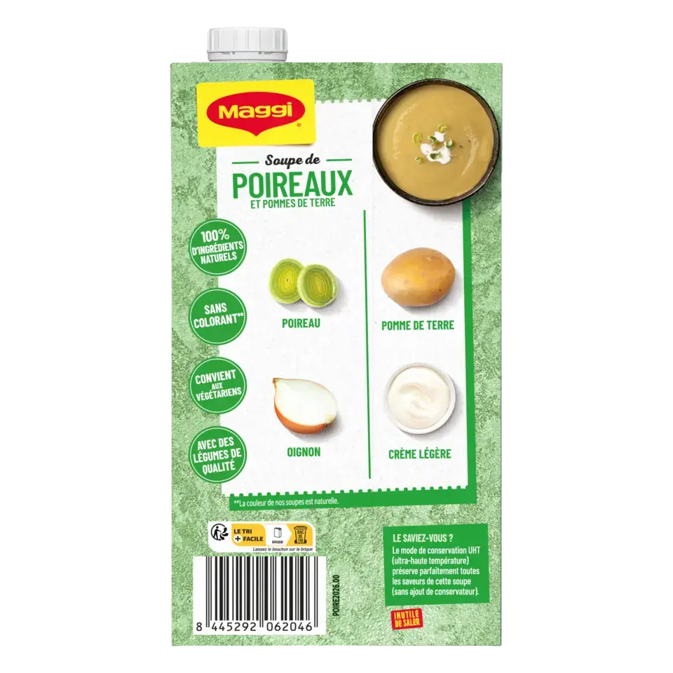 MAGGI Liquid Soup Leek Brick 6x1L FR