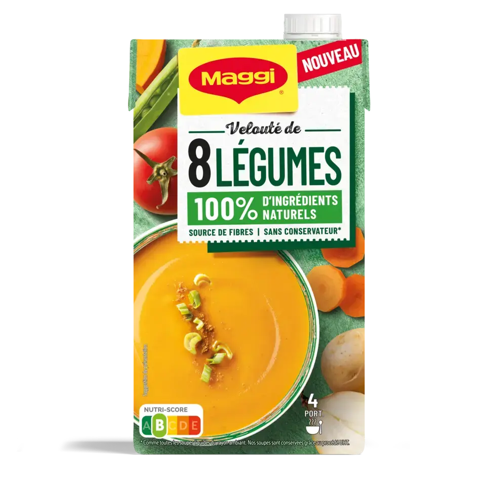 Soupe Velouté de 8 légumes 1L