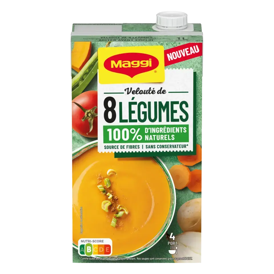 MAGGI Liquid Soup 8 Vegetable Brick 6x1L FR