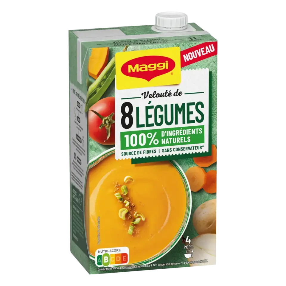 MAGGI Liquid Soup 8 Vegetable Brick 6x1L FR