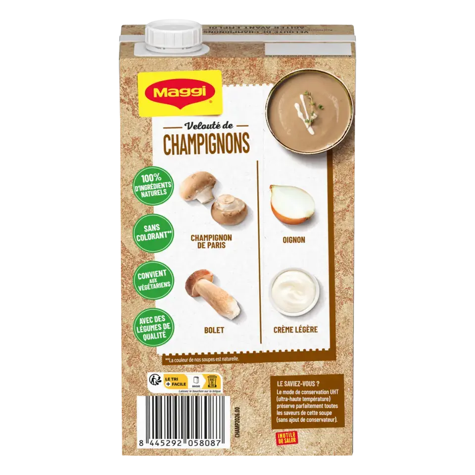 MAGGI Liquid Soup Mushroom Brick 6x1L FR