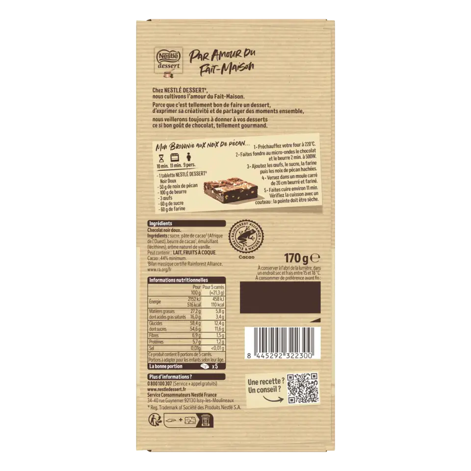 DESSERT Noir Soft Wrapper 22x170g FR