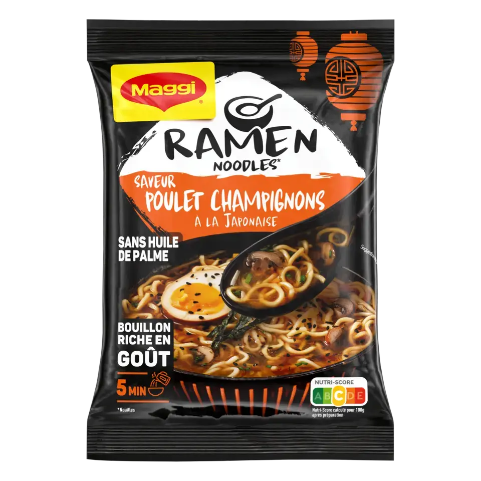 MAGGI Ramen Noodle Chicken Pouch 10x90g FR