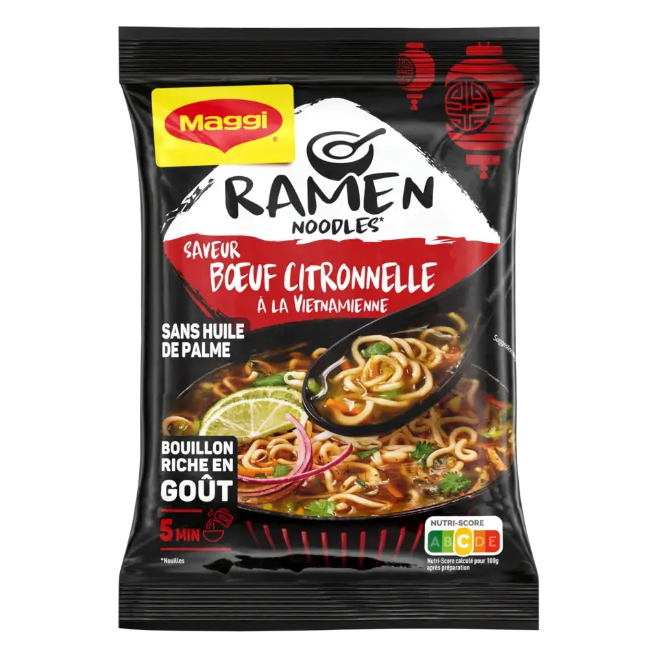MAGGI Ramen Noodle Beef Pho Pouch 10x90g FR