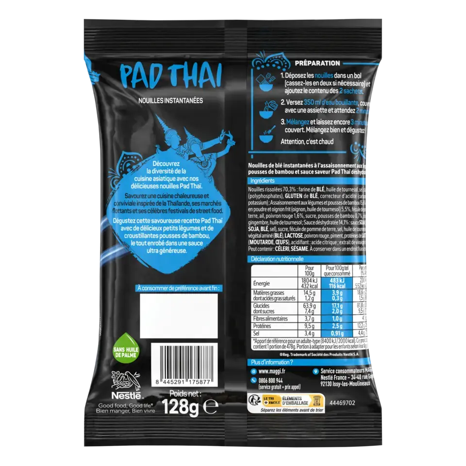 MAGGI Noodle Pad Thai Pouch 8x128g FR