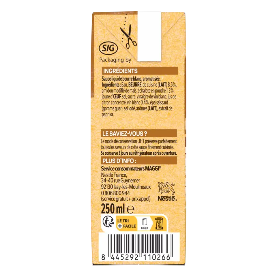 MAGGI MA SAUCE FINE White Butter Tetra 12x250ml N2 FR