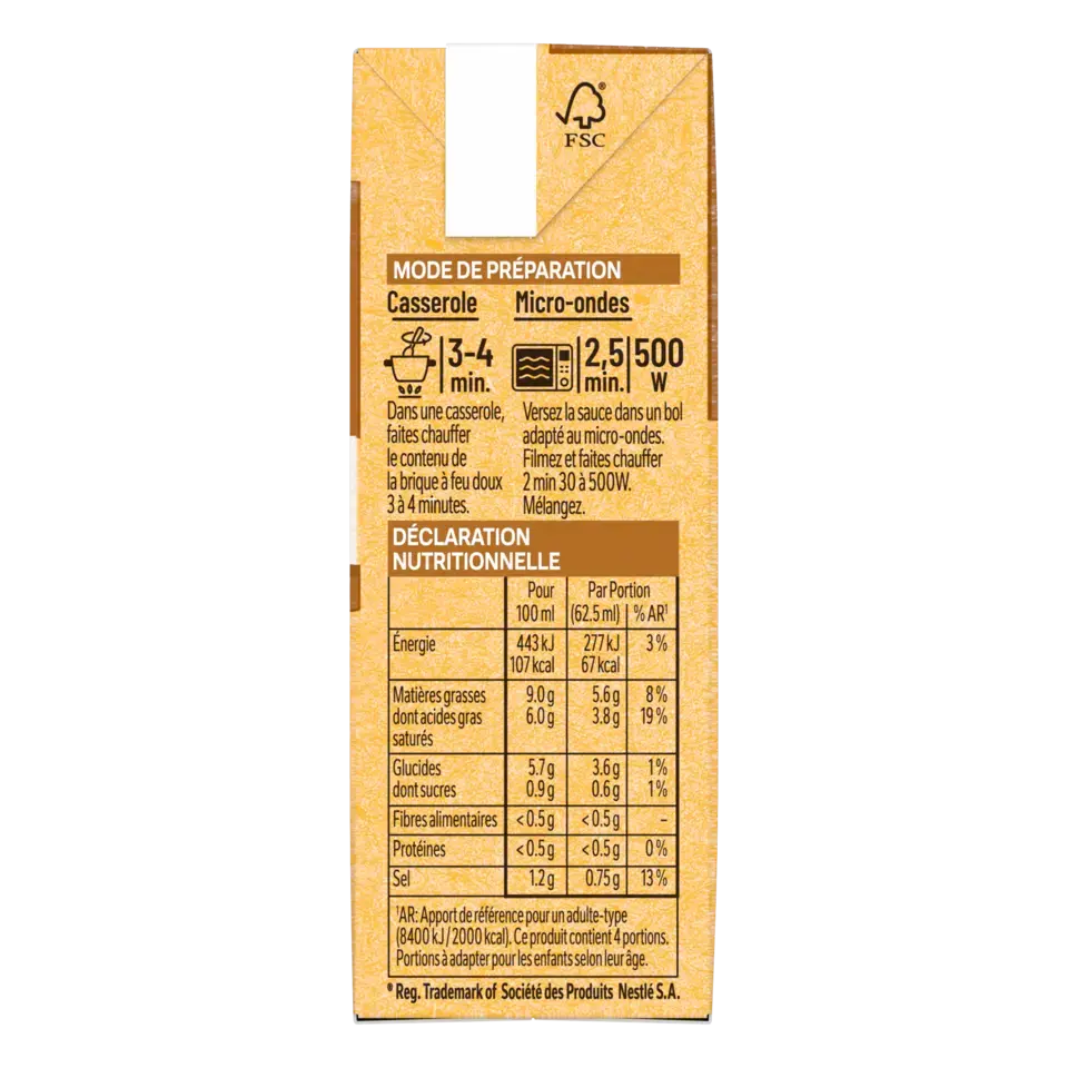 MAGGI MA SAUCE FINE White Butter Tetra 12x250ml N2 FR