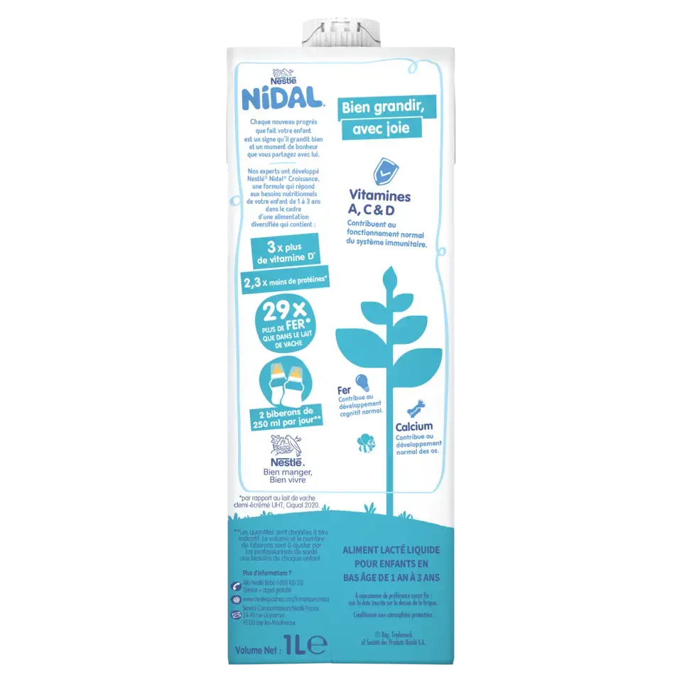 NIDAL Growing Up Milk Brick 6x1L FR