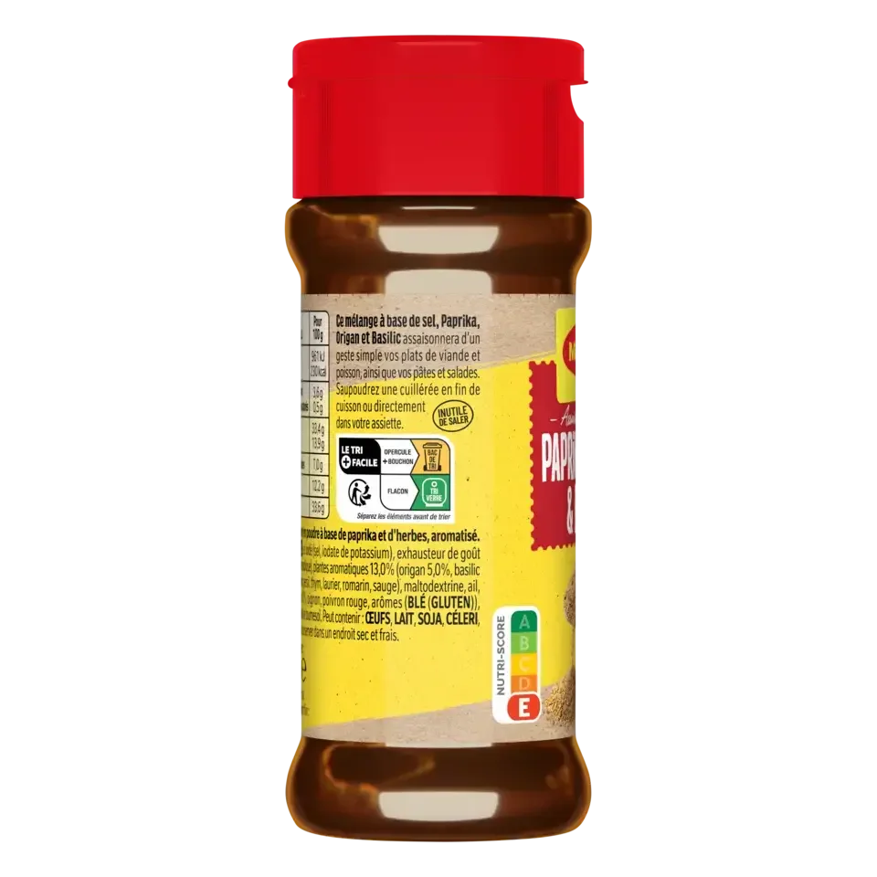 MAGGI Assaisonnement Poudre Paprika Bottle 8x60g FR