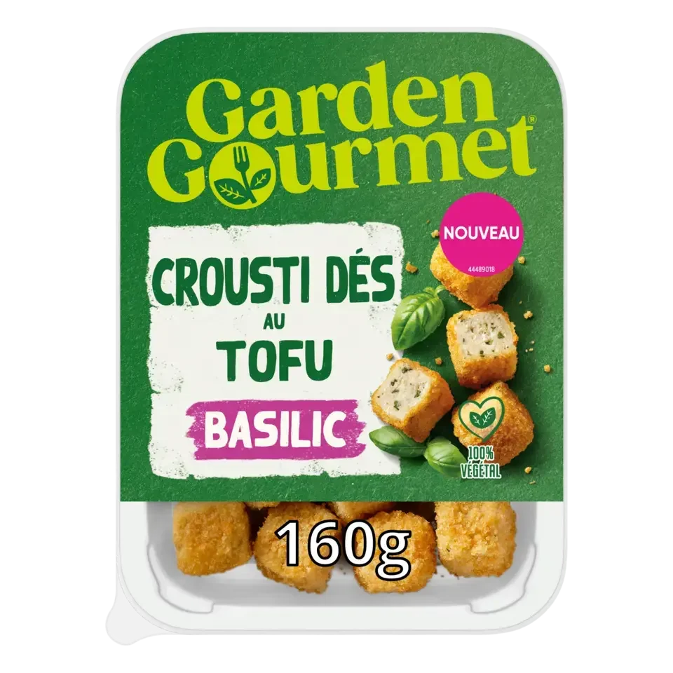 GARDEN GOURMET Tofu Crunchy Cubes Peel Pack 48x160g FR
