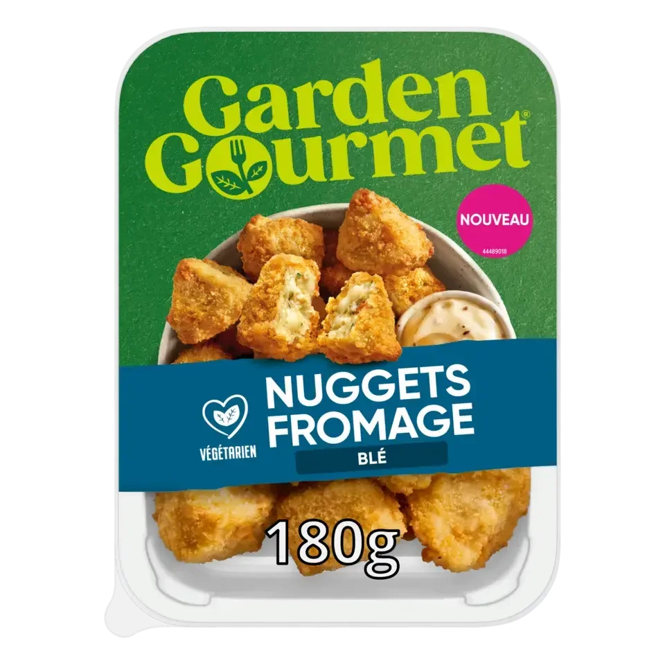 GARDEN GOURMET Cheesy Nuggets Peel Pack 48x180g FR