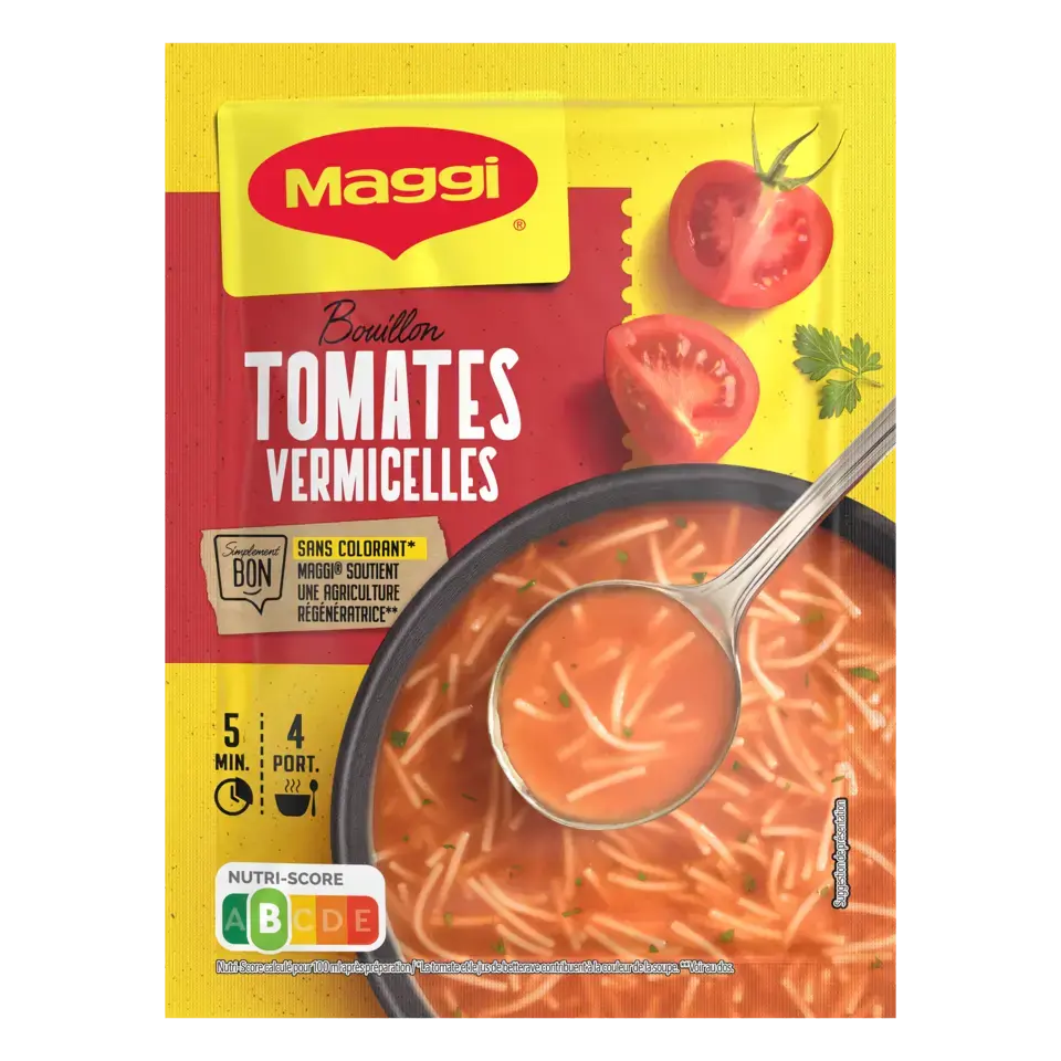 MAGGI SAVEUR A L'ANCIENNE Soup Bouillon Tomato Vermicelles  Sachet 20x70g FR