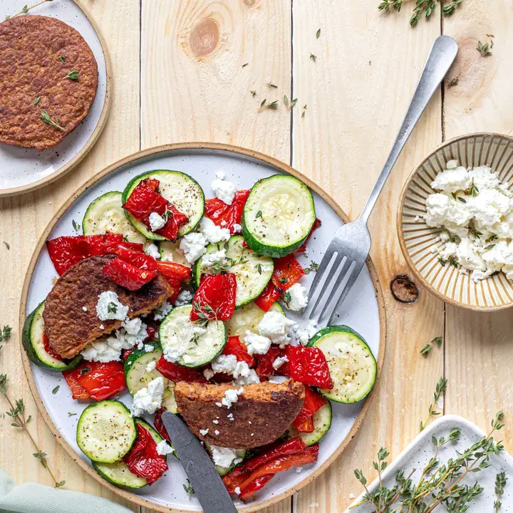 Gourmand courgette et poivron feta