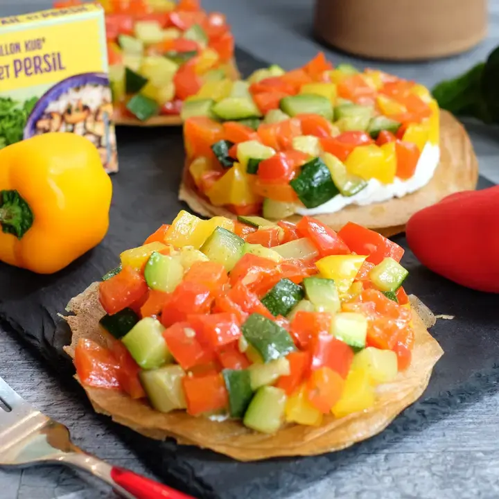 Tartelette aux légumes med