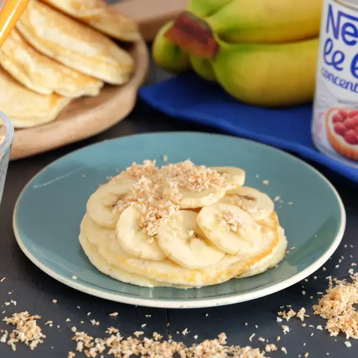 Pancake banane coco
