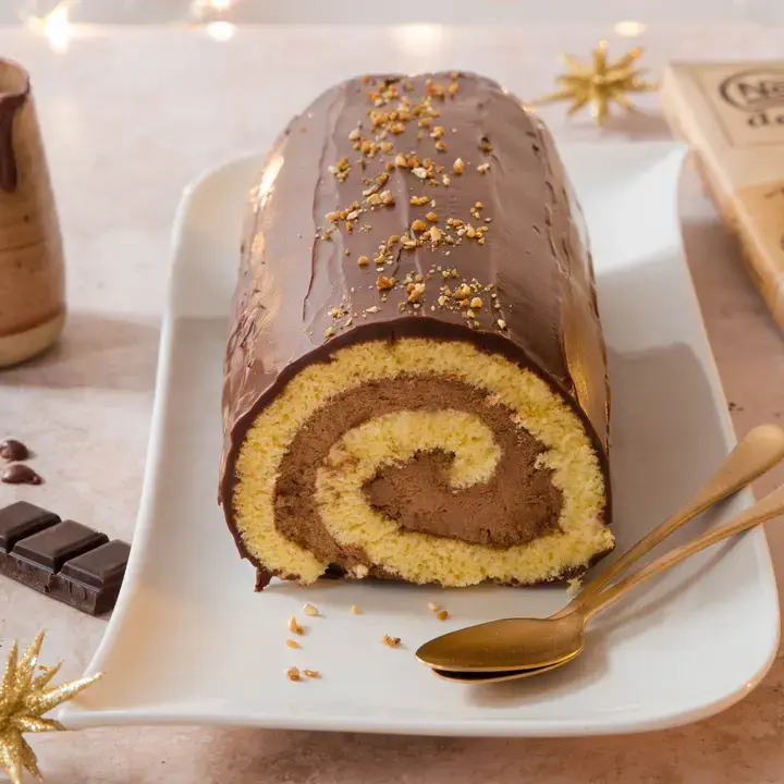 Bûche mousse chocolat Noir