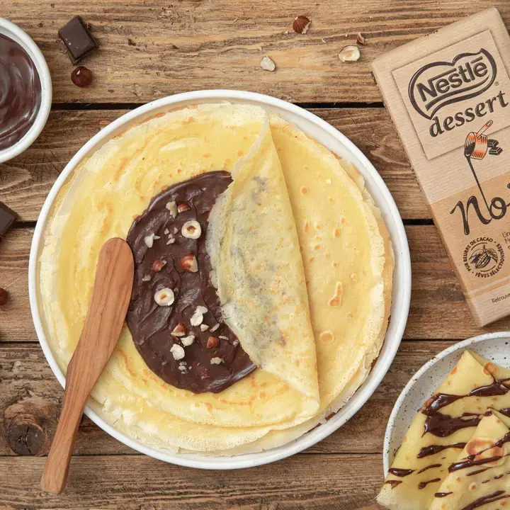 Crêpe sauce chocolat Noir