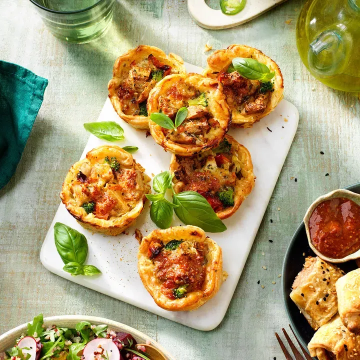 Mini Quiches with Marinated Pieces