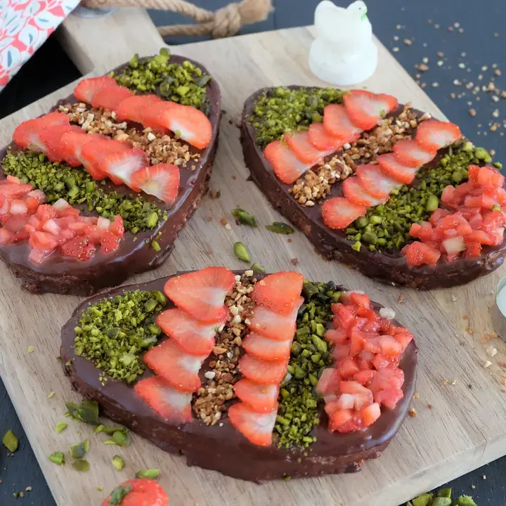 Oeufs fraises chocolat