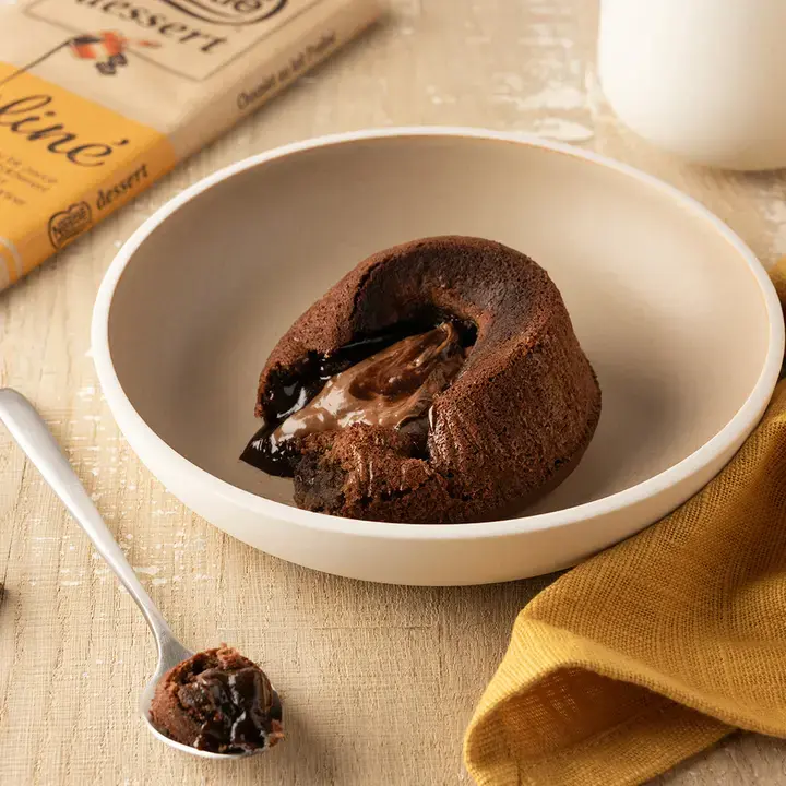 Coeur coulant chocolat praliné