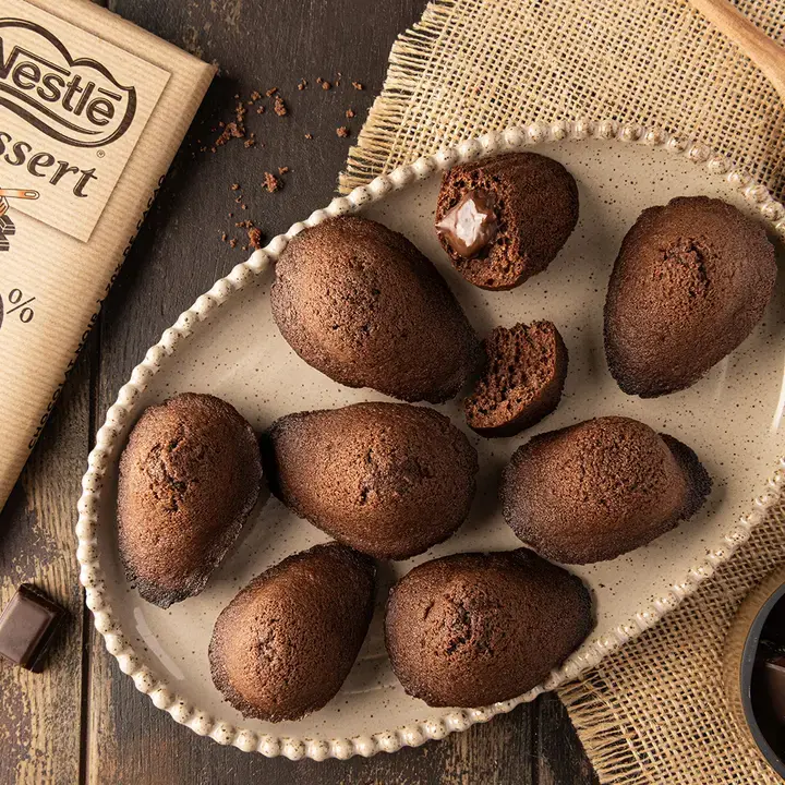 Madeleine choco noir 70% absolu