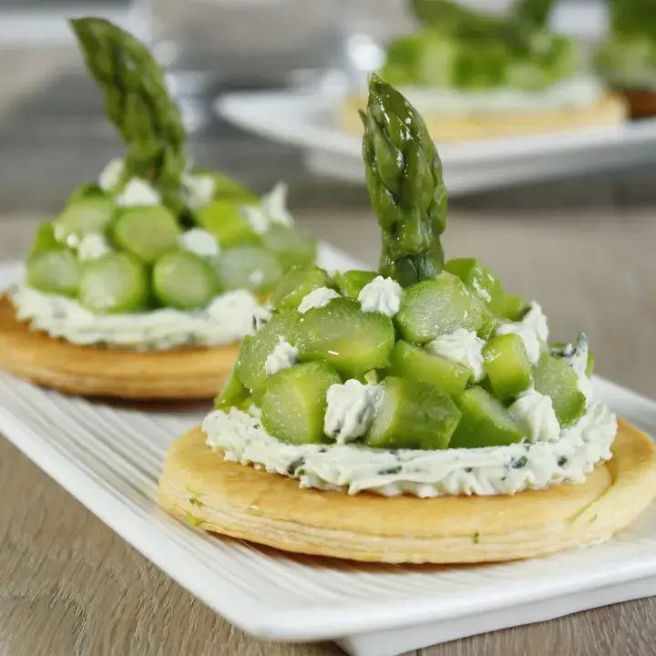 Tartelettes ricotta asperges