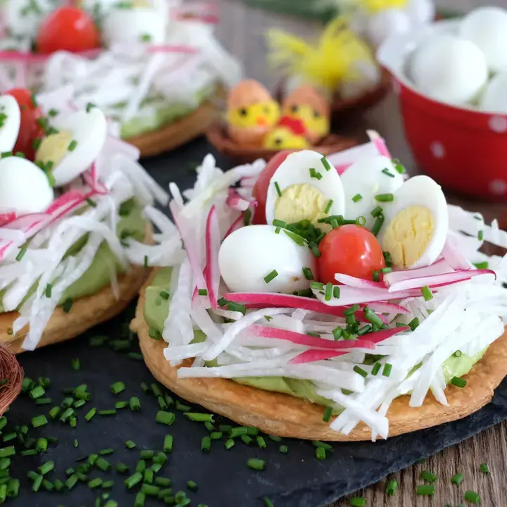 Tartelette en nid croustillant