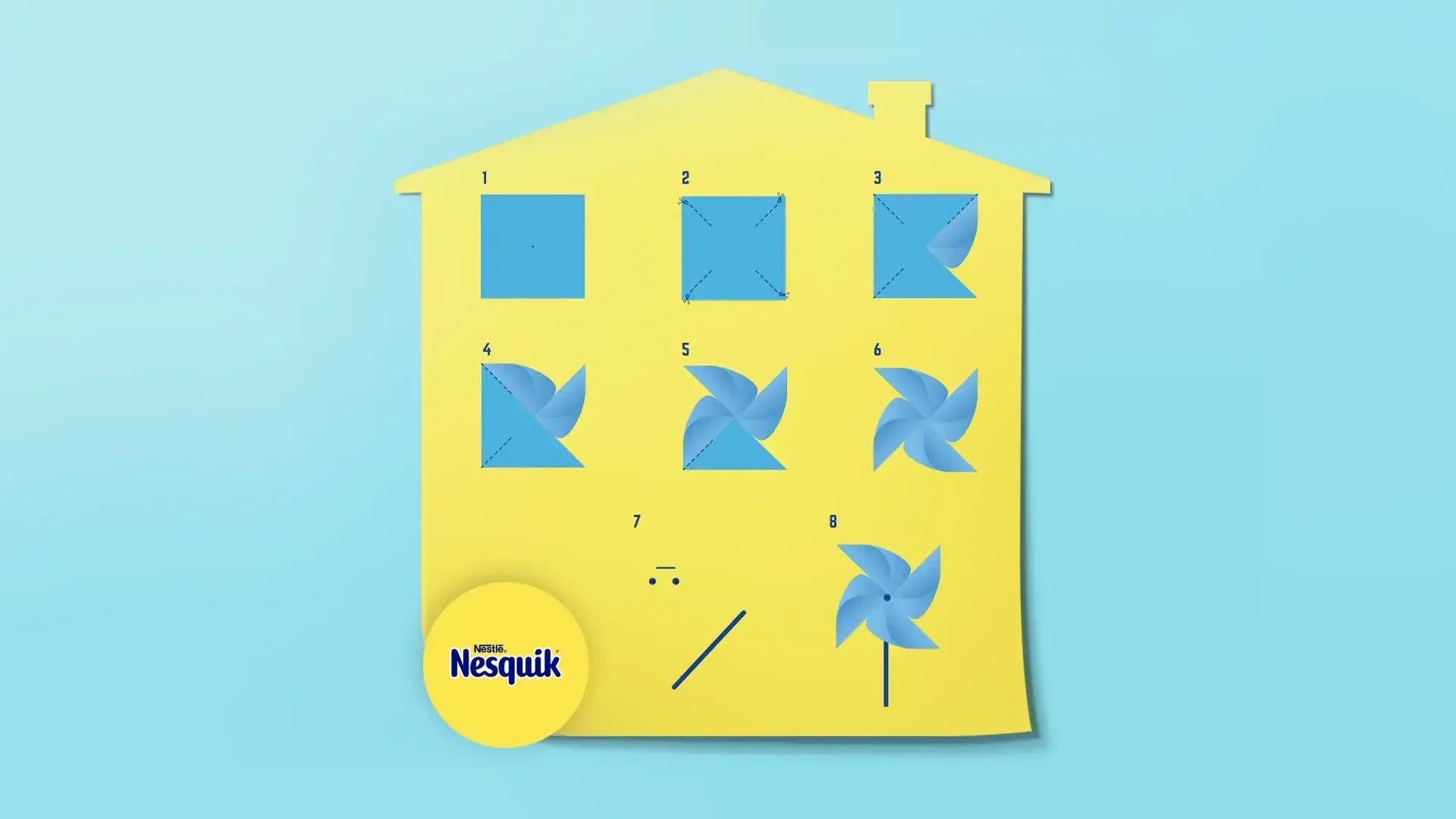 Un moulin à vent qui tourne