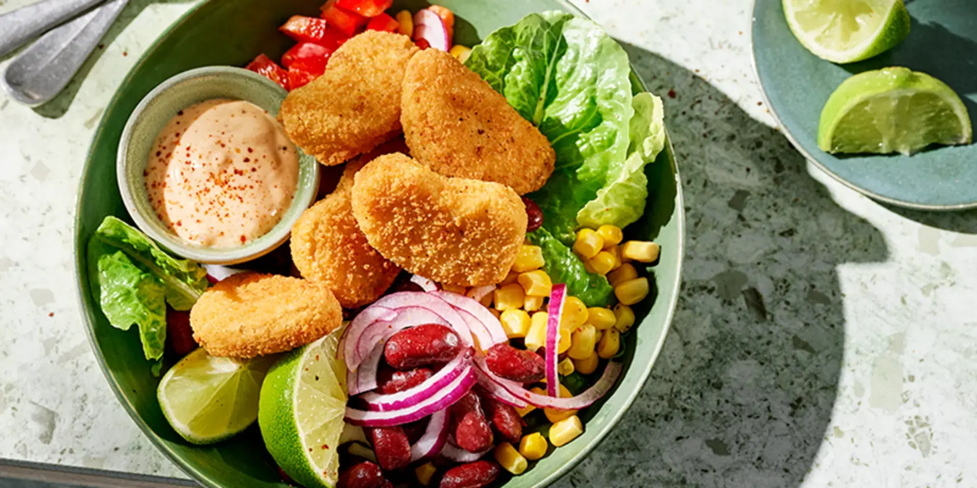 Nuggets salad Garden Gourmet