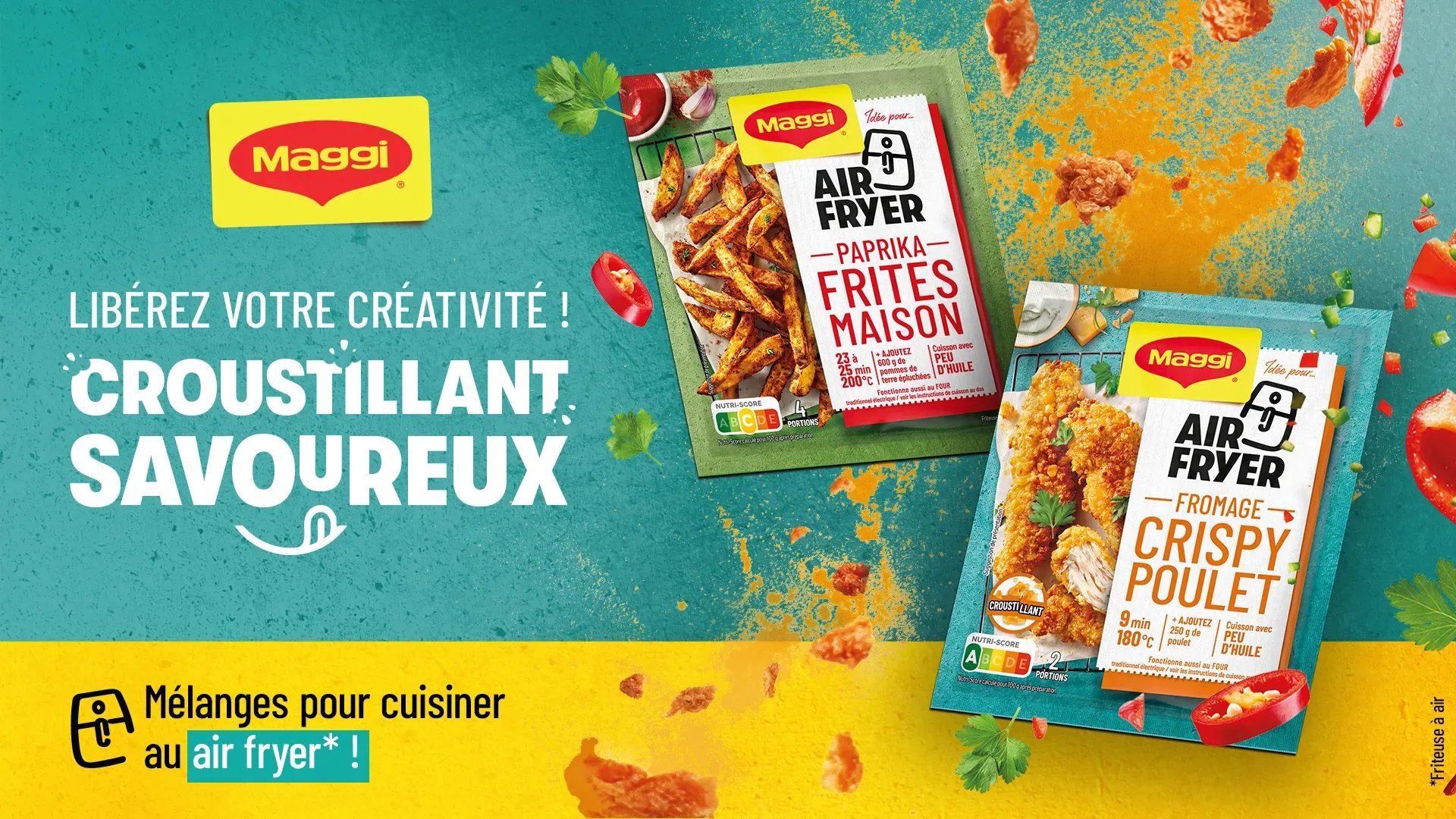 La nouvelle gamme MAGGI® pour airfryer