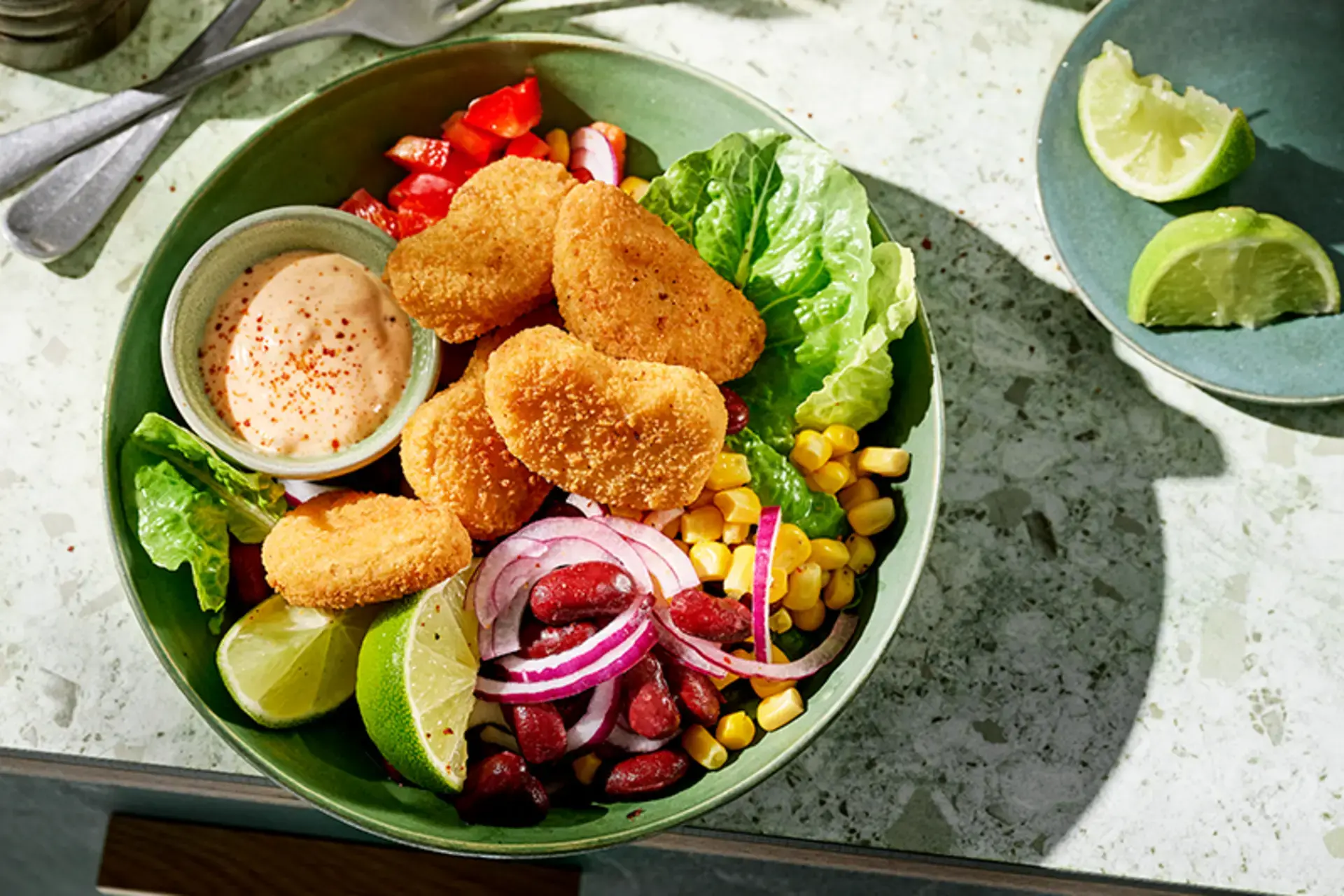Nuggets salad Garden Gourmet