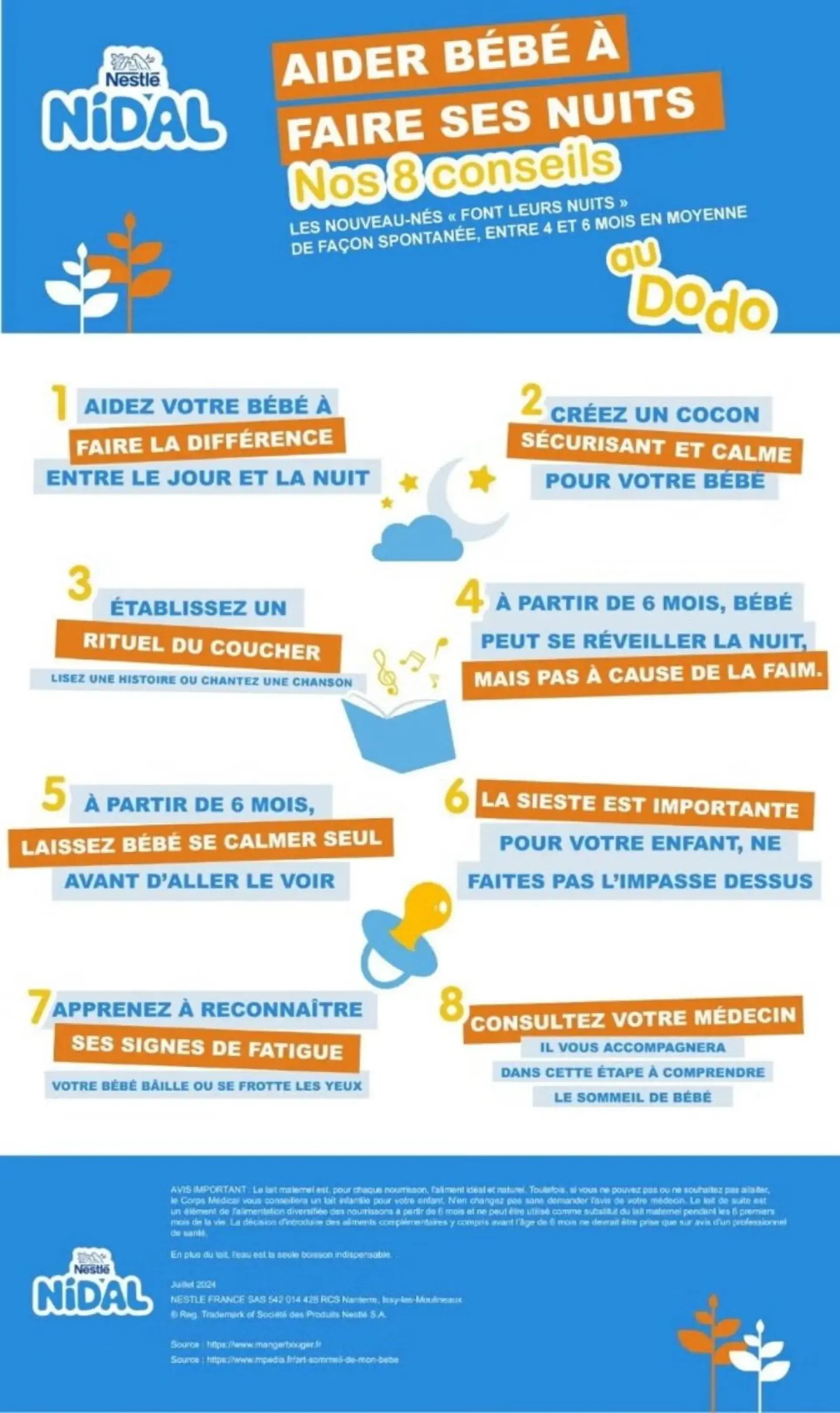 Comment aider bébé à faire ses nuits ? 8 conseils