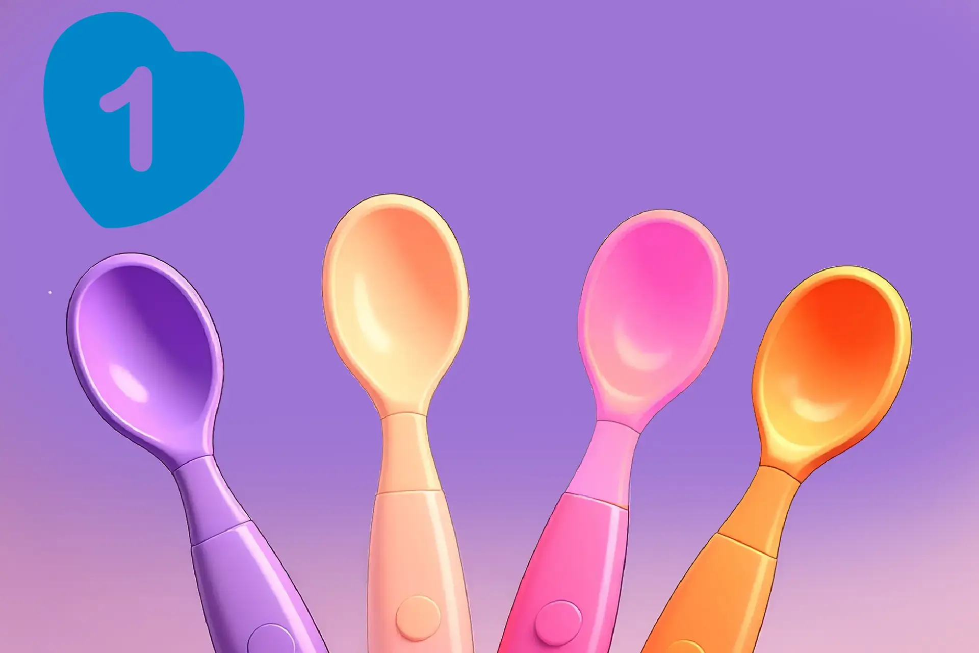 quatre cuillères vides