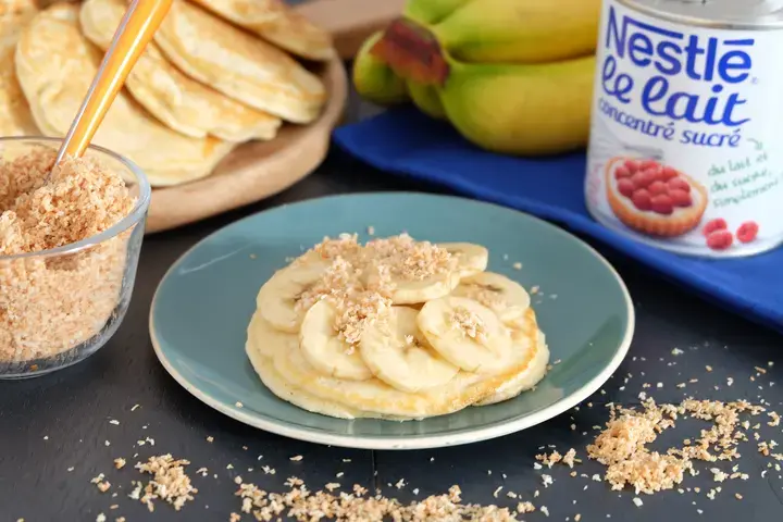 Pancake banane coco