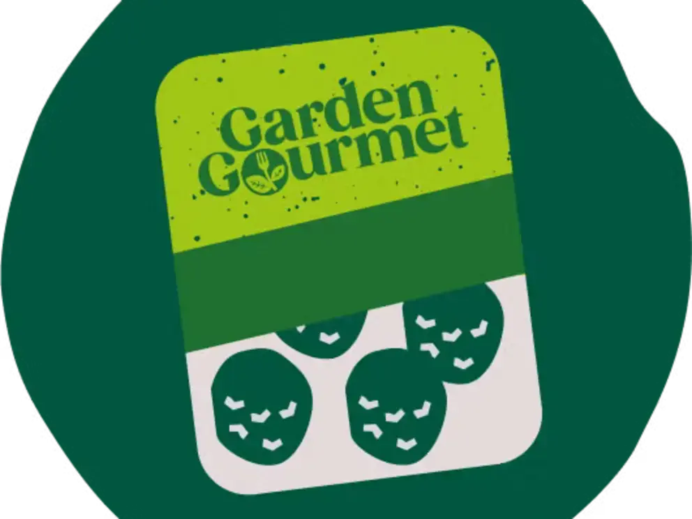 Emballage Garden Gourmet et texte « Nos actions sur les emballages »