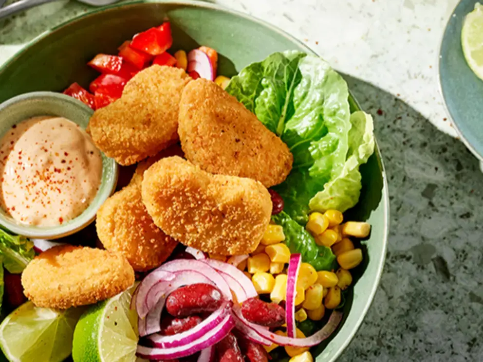 Nuggets salad Garden Gourmet