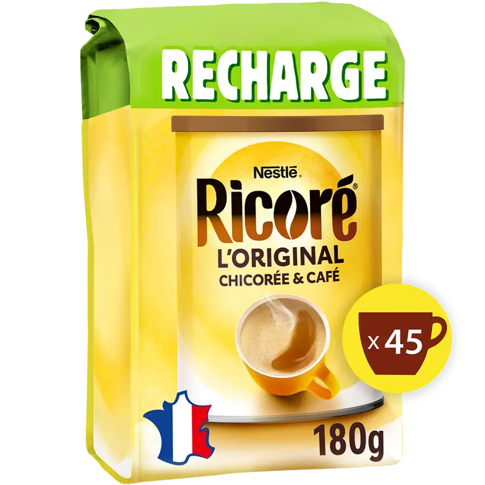 RICORÉ Original, Café &amp; Chicorée, Recharge 180g