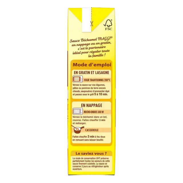 SAUCE LIQUIDE BÉCHAMEL 350ml